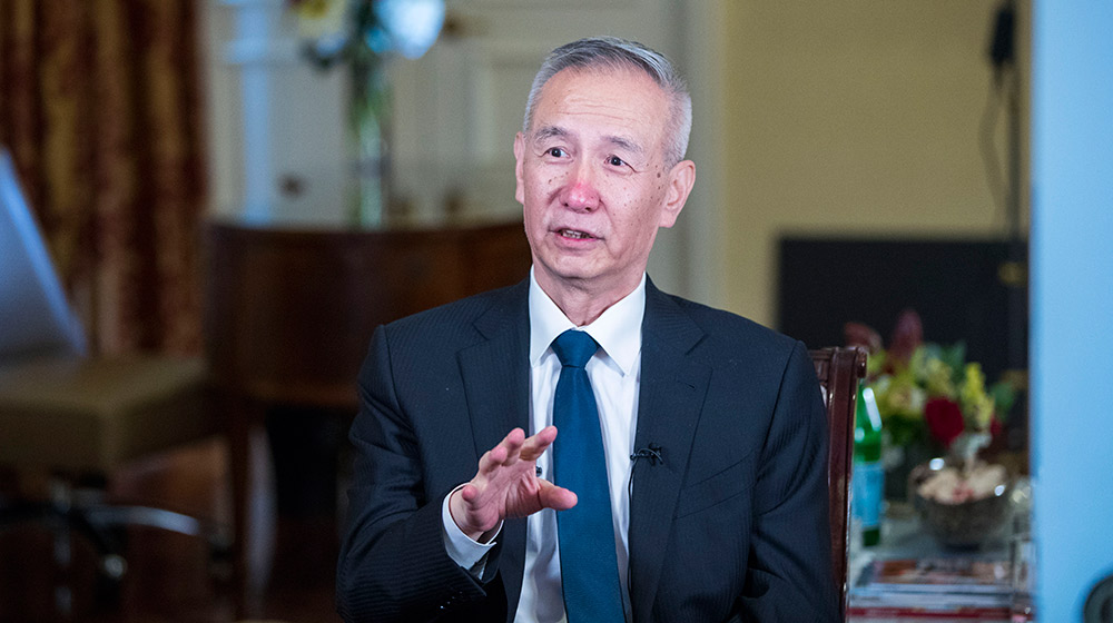 习近平主席特使、国务院副总理刘鹤接受媒体采访表示　中美达成共识，不打贸易战