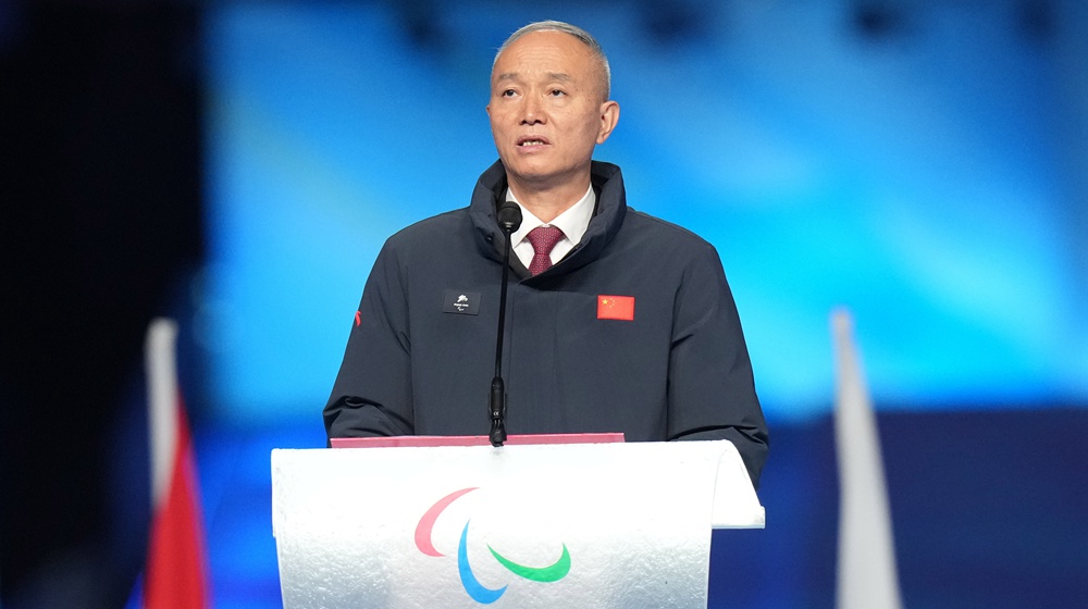 北京冬残奥会举行闭幕式 蔡奇致辞