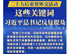 学习进行时｜二十大后重要外交活动，这些关键词习近平总书记反复提及