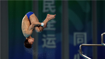 杨健强势登顶泪洒赛场　全运会跳水比赛收官