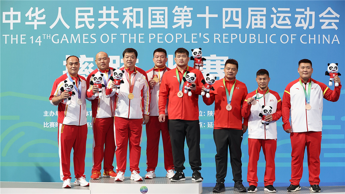 全运会-摔跤男子古典式97公斤级决赛：辽宁队选手刘焱夺冠