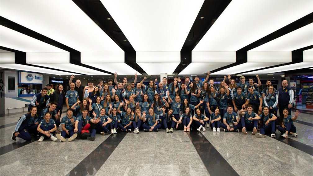 阿根廷代表团出征成都大运会