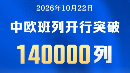 中欧班列开行突破14万列 服务基本覆盖亚欧全境